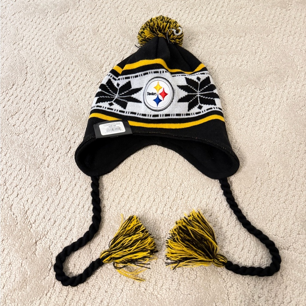 Pittsburgh Steelers Winter  Hat Fleece Lined NWT